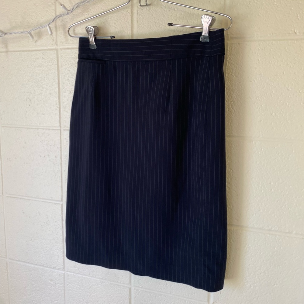 J-Crew navy blue pinstripe size 0